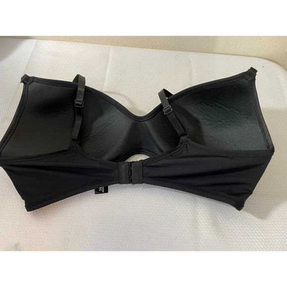 Rene Rofe Womens Lined No Wire BRA - Size 36C - Black - Picture 4 of 6